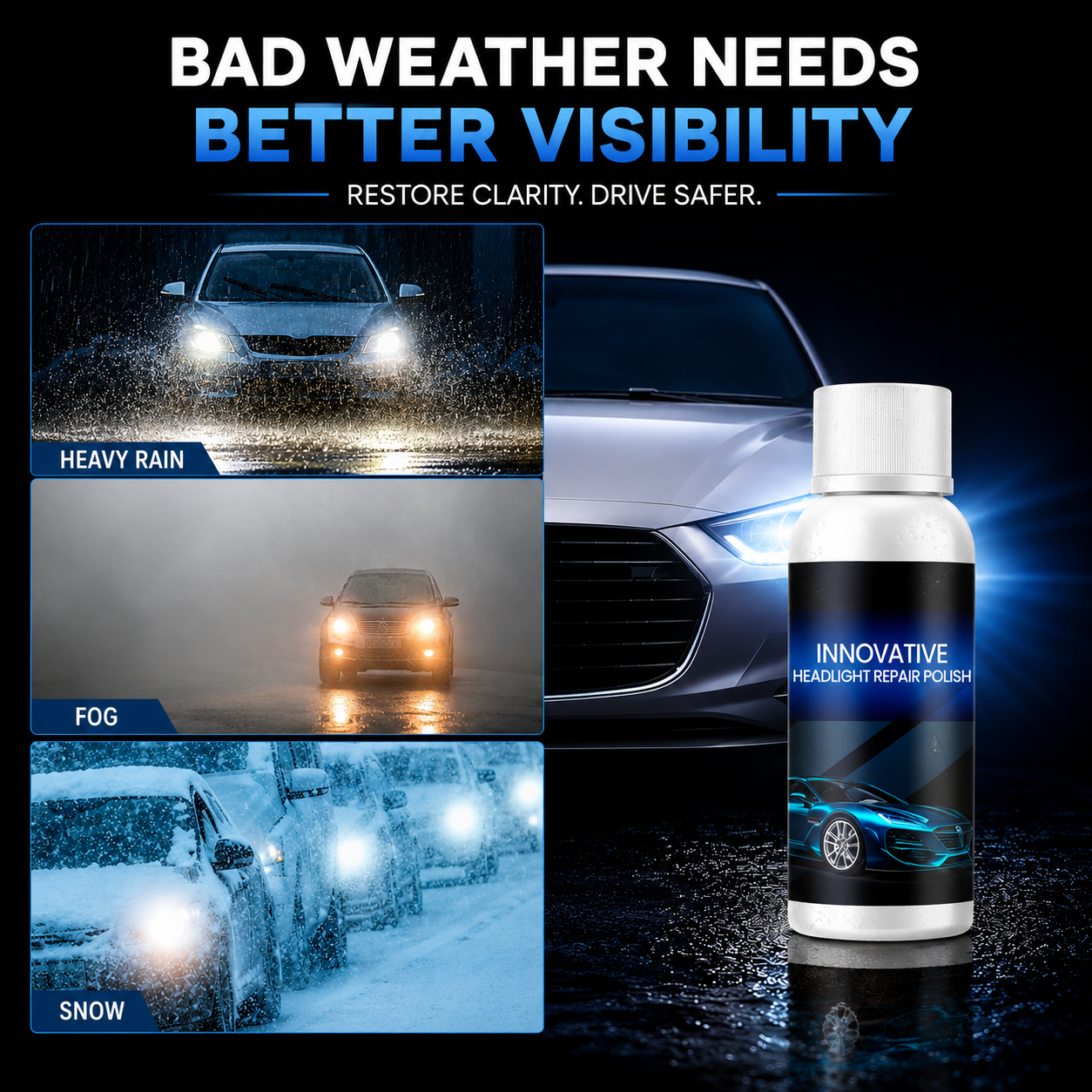 ClearVision Headlight Restorer Kit (BUY 1 GET 1 FREE )