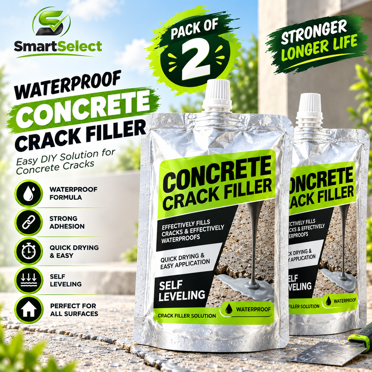 Concrete Crack Filler Pack Of 2